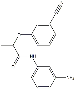 N-(3-aminophenyl)-2-(3-cyanophenoxy)propanamide Struktur