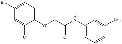 N-(3-aminophenyl)-2-(4-bromo-2-chlorophenoxy)acetamide Struktur