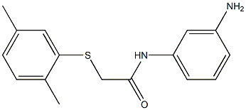 N-(3-aminophenyl)-2-[(2,5-dimethylphenyl)sulfanyl]acetamide Struktur