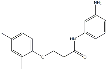 N-(3-aminophenyl)-3-(2,4-dimethylphenoxy)propanamide Struktur