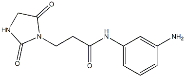 N-(3-aminophenyl)-3-(2,5-dioxoimidazolidin-1-yl)propanamide Struktur