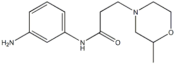 N-(3-aminophenyl)-3-(2-methylmorpholin-4-yl)propanamide Struktur