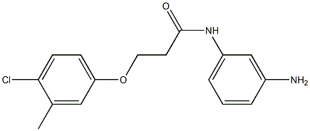 N-(3-aminophenyl)-3-(4-chloro-3-methylphenoxy)propanamide Struktur