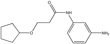 N-(3-aminophenyl)-3-(cyclopentyloxy)propanamide Struktur