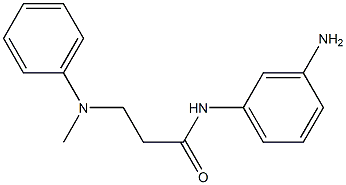 N-(3-aminophenyl)-3-[methyl(phenyl)amino]propanamide Struktur