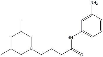 N-(3-aminophenyl)-4-(3,5-dimethylpiperidin-1-yl)butanamide Struktur