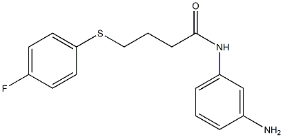 N-(3-aminophenyl)-4-[(4-fluorophenyl)sulfanyl]butanamide Struktur