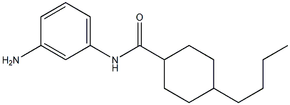 N-(3-aminophenyl)-4-butylcyclohexane-1-carboxamide Struktur