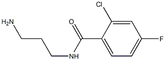 N-(3-aminopropyl)-2-chloro-4-fluorobenzamide Struktur