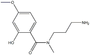 N-(3-aminopropyl)-2-hydroxy-4-methoxy-N-methylbenzamide Struktur