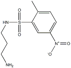 N-(3-aminopropyl)-2-methyl-5-nitrobenzene-1-sulfonamide Struktur