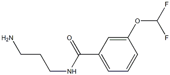 N-(3-aminopropyl)-3-(difluoromethoxy)benzamide Struktur