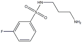 N-(3-aminopropyl)-3-fluorobenzenesulfonamide Struktur