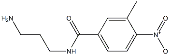 N-(3-aminopropyl)-3-methyl-4-nitrobenzamide Struktur