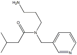 N-(3-aminopropyl)-3-methyl-N-(pyridin-3-ylmethyl)butanamide Struktur