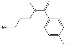 N-(3-aminopropyl)-4-ethyl-N-methylbenzamide Struktur