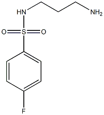 N-(3-aminopropyl)-4-fluorobenzenesulfonamide Struktur