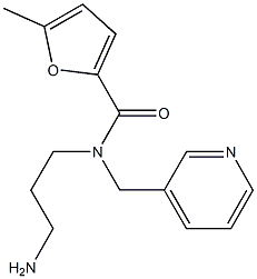 N-(3-aminopropyl)-5-methyl-N-(pyridin-3-ylmethyl)furan-2-carboxamide Struktur