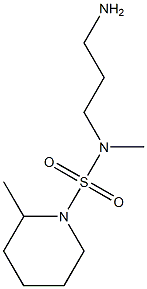 N-(3-aminopropyl)-N,2-dimethylpiperidine-1-sulfonamide Struktur