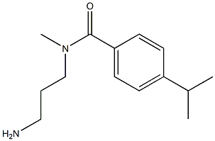 N-(3-aminopropyl)-N-methyl-4-(propan-2-yl)benzamide Struktur