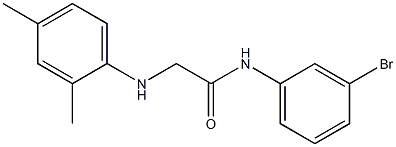 N-(3-bromophenyl)-2-[(2,4-dimethylphenyl)amino]acetamide Struktur