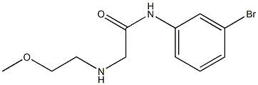 N-(3-bromophenyl)-2-[(2-methoxyethyl)amino]acetamide Struktur