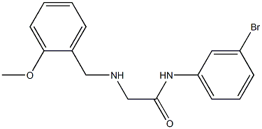 N-(3-bromophenyl)-2-{[(2-methoxyphenyl)methyl]amino}acetamide Struktur