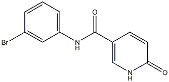 N-(3-bromophenyl)-6-oxo-1,6-dihydropyridine-3-carboxamide Struktur