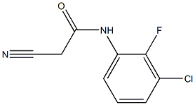 N-(3-chloro-2-fluorophenyl)-2-cyanoacetamide Struktur