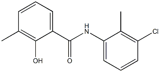 N-(3-chloro-2-methylphenyl)-2-hydroxy-3-methylbenzamide Struktur