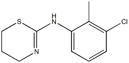 N-(3-chloro-2-methylphenyl)-5,6-dihydro-4H-1,3-thiazin-2-amine Struktur