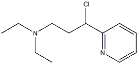 N-(3-chloro-3-pyridin-2-ylpropyl)-N,N-diethylamine Struktur