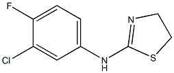 N-(3-chloro-4-fluorophenyl)-4,5-dihydro-1,3-thiazol-2-amine Struktur