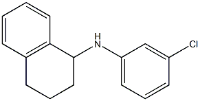 N-(3-chlorophenyl)-1,2,3,4-tetrahydronaphthalen-1-amine Struktur