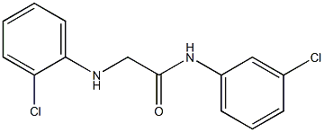 N-(3-chlorophenyl)-2-[(2-chlorophenyl)amino]acetamide Struktur