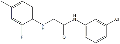 N-(3-chlorophenyl)-2-[(2-fluoro-4-methylphenyl)amino]acetamide Struktur