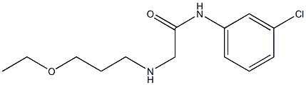 N-(3-chlorophenyl)-2-[(3-ethoxypropyl)amino]acetamide Struktur