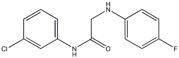 N-(3-chlorophenyl)-2-[(4-fluorophenyl)amino]acetamide Struktur