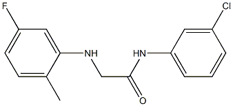 N-(3-chlorophenyl)-2-[(5-fluoro-2-methylphenyl)amino]acetamide Struktur