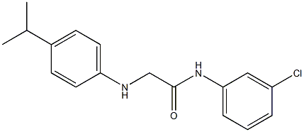 N-(3-chlorophenyl)-2-{[4-(propan-2-yl)phenyl]amino}acetamide Struktur