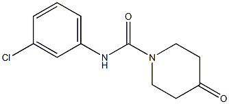 N-(3-chlorophenyl)-4-oxopiperidine-1-carboxamide Struktur