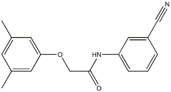 N-(3-cyanophenyl)-2-(3,5-dimethylphenoxy)acetamide Struktur