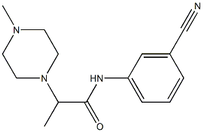 N-(3-cyanophenyl)-2-(4-methylpiperazin-1-yl)propanamide Struktur