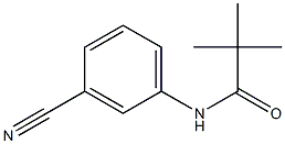 N-(3-cyanophenyl)-2,2-dimethylpropanamide Struktur