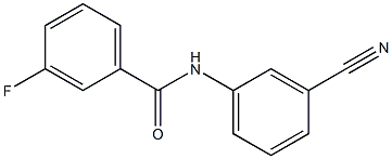 N-(3-cyanophenyl)-3-fluorobenzamide Struktur