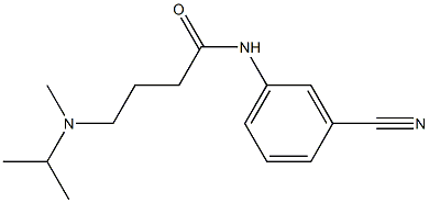 N-(3-cyanophenyl)-4-[methyl(propan-2-yl)amino]butanamide Struktur