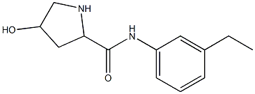 N-(3-ethylphenyl)-4-hydroxypyrrolidine-2-carboxamide Struktur