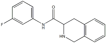 N-(3-fluorophenyl)-1,2,3,4-tetrahydroisoquinoline-3-carboxamide Struktur