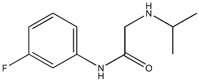 N-(3-fluorophenyl)-2-(propan-2-ylamino)acetamide Struktur