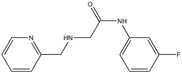 N-(3-fluorophenyl)-2-[(pyridin-2-ylmethyl)amino]acetamide Struktur